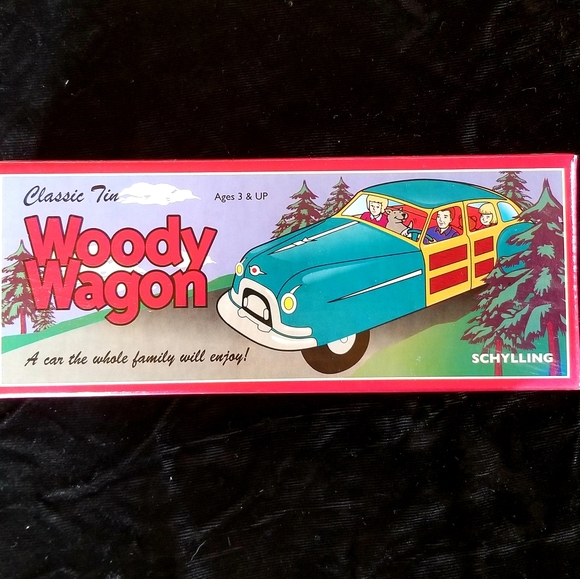 Woody Wagon Classic Tin Litho Toy - Picture 1 of 3